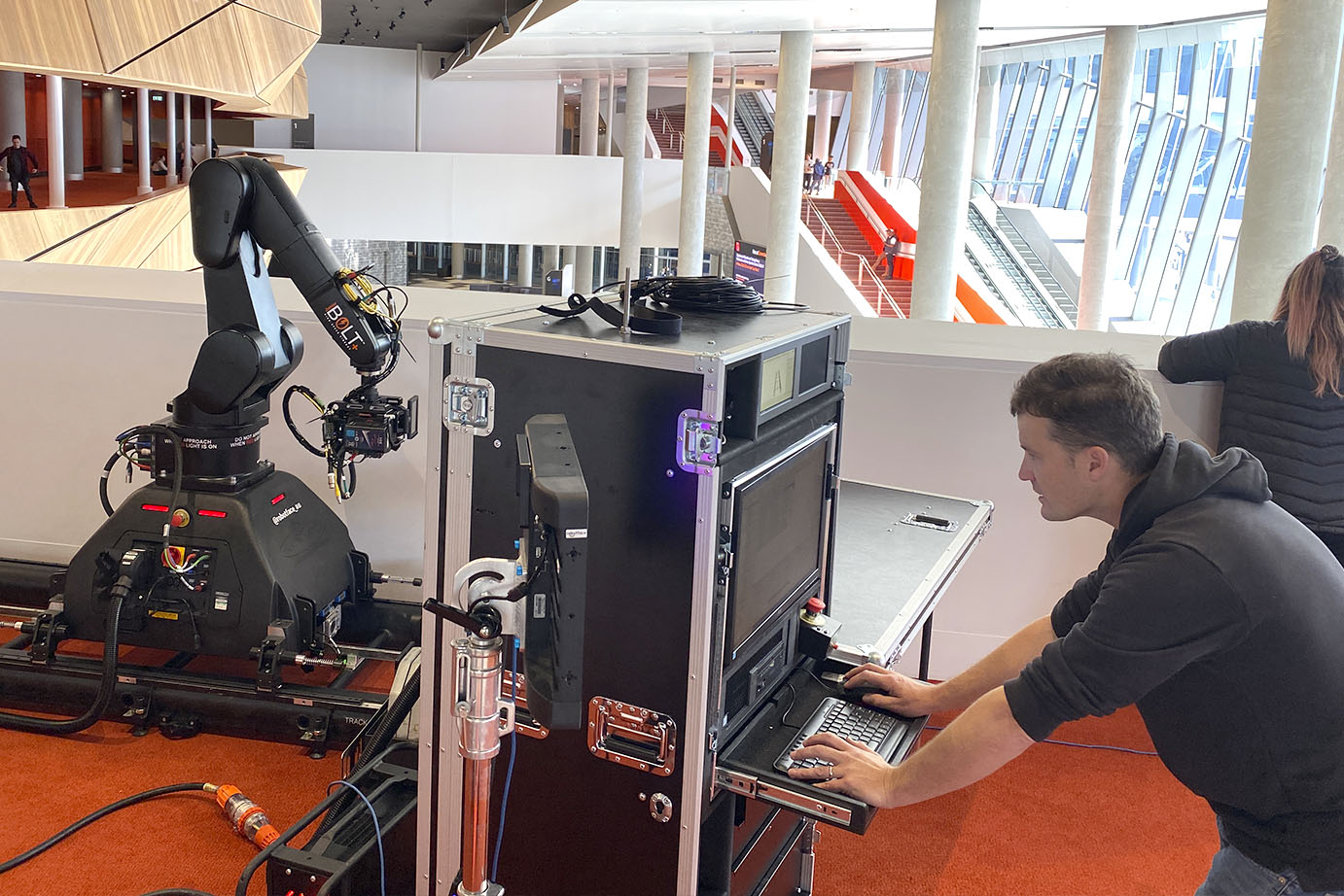 BOLT Jr+ Motion Control Robot & Tracks studio view 8